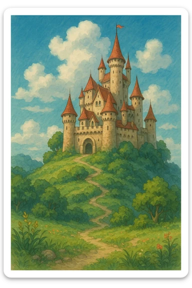 castle fairy tales sticker