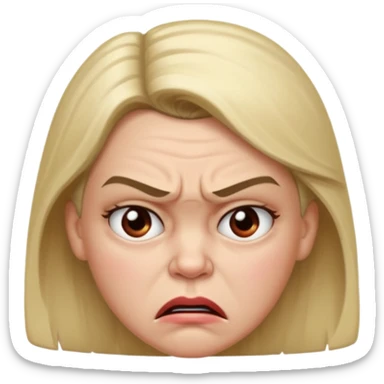 angry female aged 10 emoji sticker