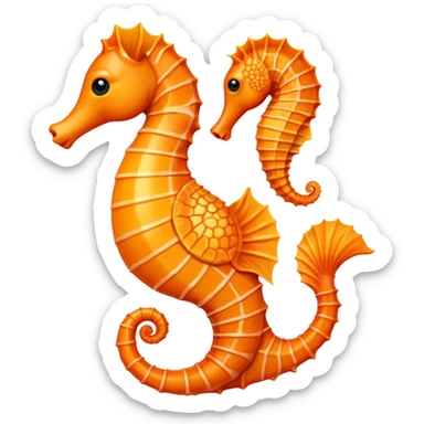 A seahorse sticker