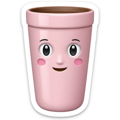 Light pink tumbler without face sticker