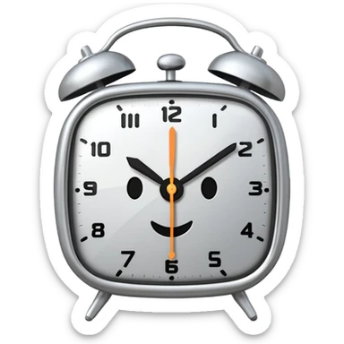 Alarm clock sticker