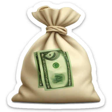 Bag of money  sticker