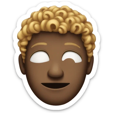 A curly headed bigback sticker