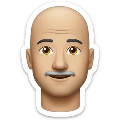 Bald-doctor-alian tattoo sticker