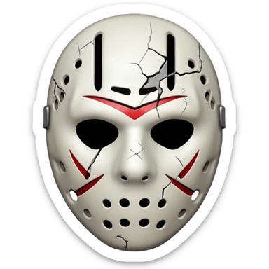 jason mask sticker
