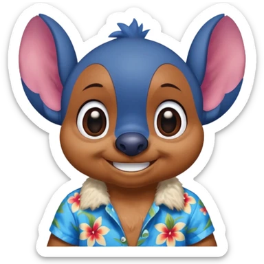 Estetic sticher brown sticker