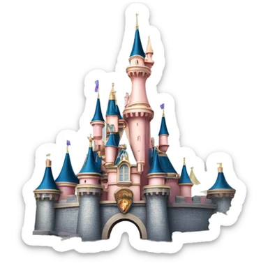 Disneyland Paris castle sticker