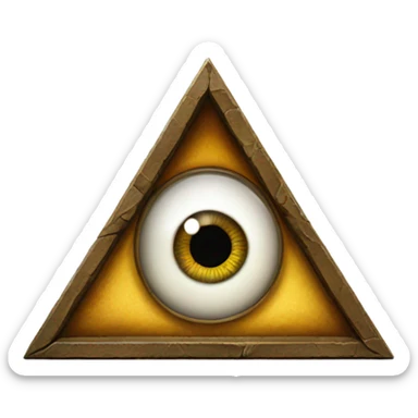 The Masonic eye in the triangle sticker
