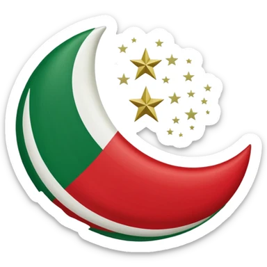 Chechen Flag, the flag 1991-1999 sticker