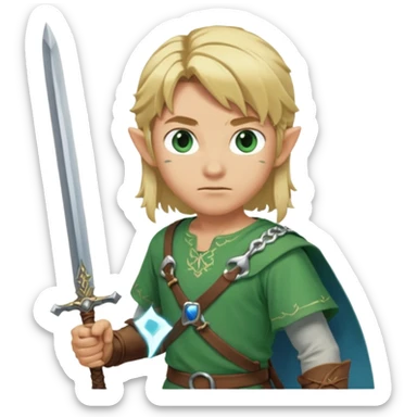 Link with the legend of zelda sticker