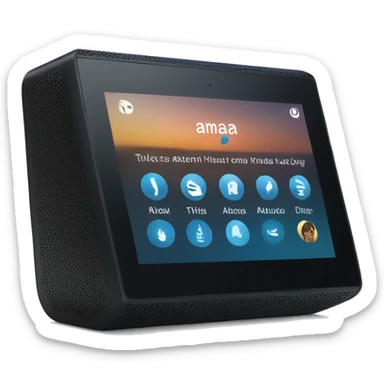 Amazon Alexa echo show device black sticker