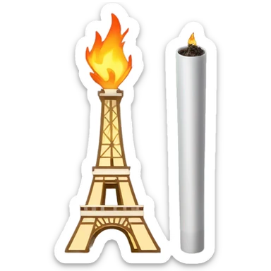 olympics  torch eiffel tower and me sticker