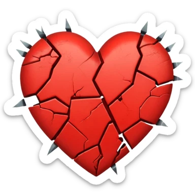 Heartbreak emoji  sticker