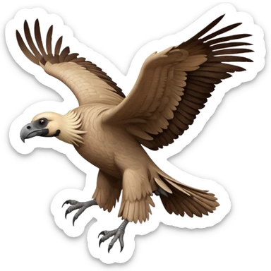 Cape vulture flying  sticker