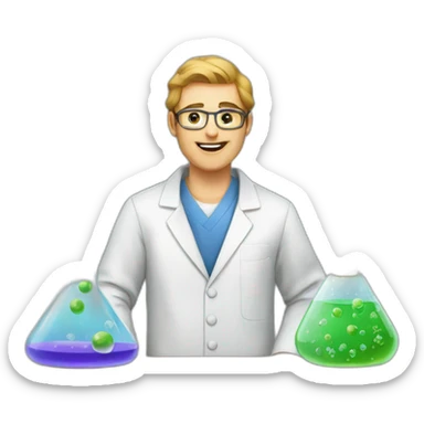 Química laboratorio  sticker