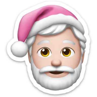 Pink christmas sticker