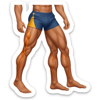 une jambe droit sticker