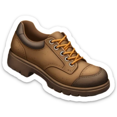 shoe mark near train tracks  sticker