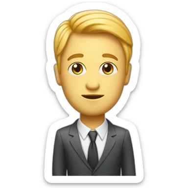 curious figure emoji for a team of business and data analyst sticker