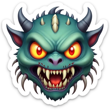 the scariest monster ever sticker