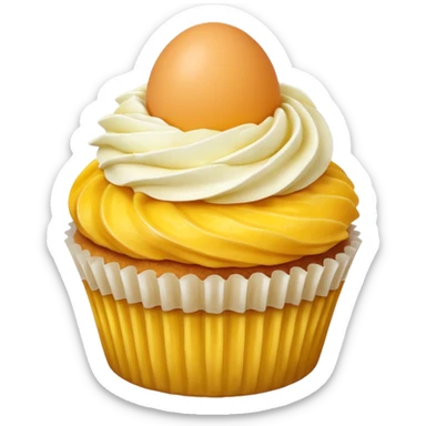 Cupcake With Egg Yolk sticker