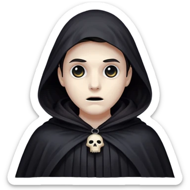 Shadowy Phantom with Cloak horror look sticker