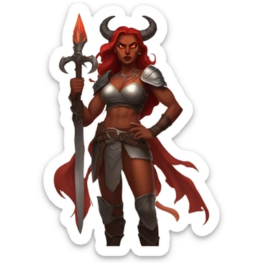 karlach from baldurs gate 3 sticker