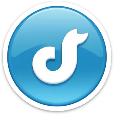 Creame el emoji d3 la verificacion azul 100% como la de t8ktok sticker