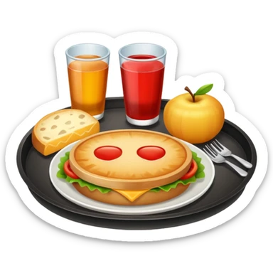 tray meal sticker