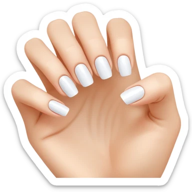 clean and short fingernails, simple and clear, healthy look sticker