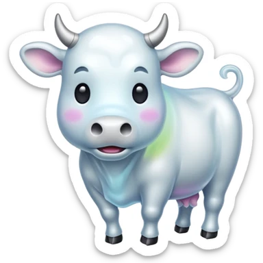 ghost cattle sticker