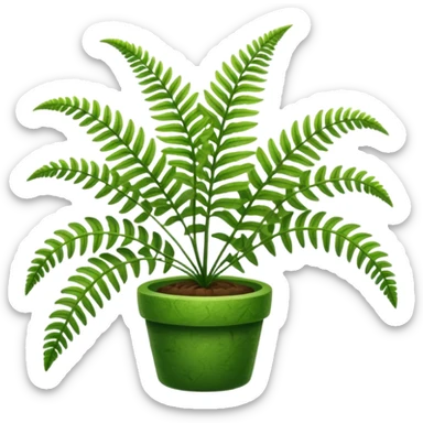 fern plant sticker