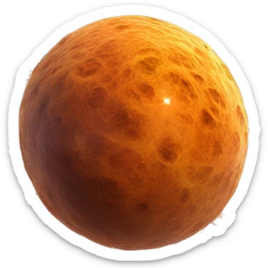 orange 3D highly detailed realistic nebula in cosmic outer space, depth of field, png cutout sticker