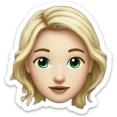 Astrology white skin girl make natal map sticker