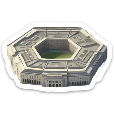 The Pentagon, usa building sticker