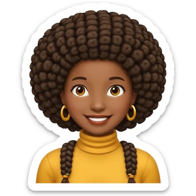 Trança afro sticker