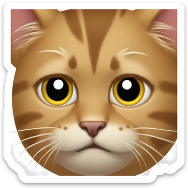 annoyed as a cat sticker
