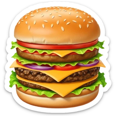 Hamburger sticker