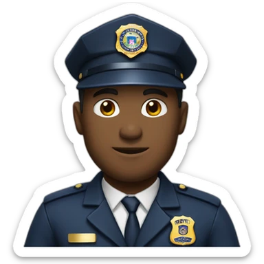 man in FBI uniform and FBI cap sticker