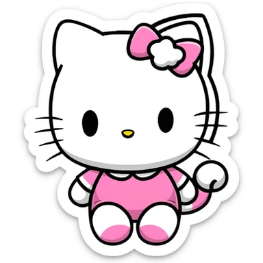 hello kitty character sticker