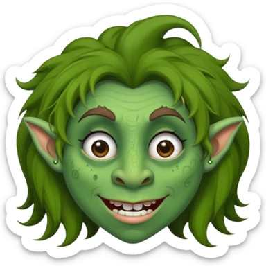 Princess troll ugly sticker
