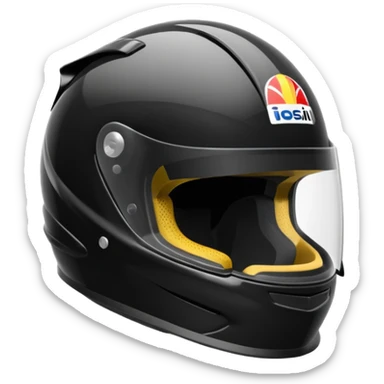 Formula 1 helmet black color sticker