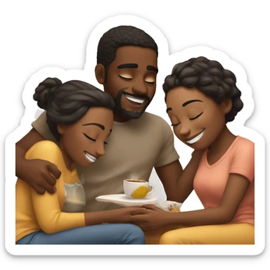 intimate moment with friends sticker