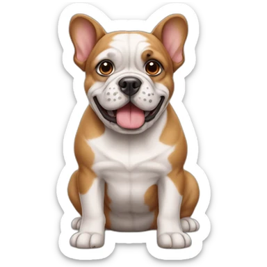 Dog france buldog  sticker