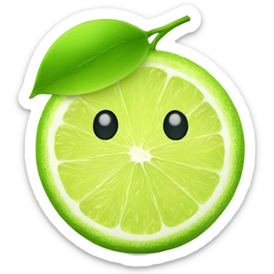 lime lemon sticker