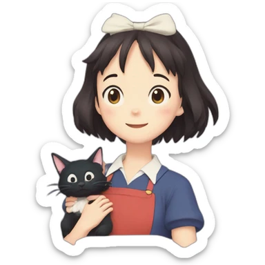 Studio ghibli Kiki’s delivery service sticker
