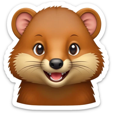 Happy mongoose sticker