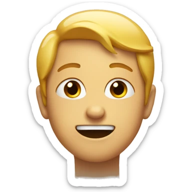 smiling with tears sticker