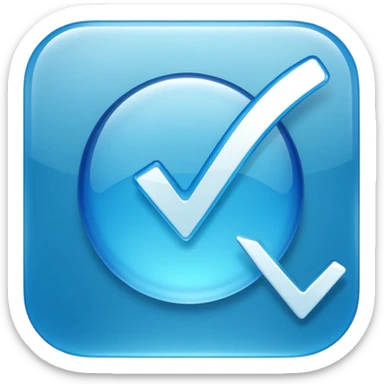 TikTok mavi tik classic sticker