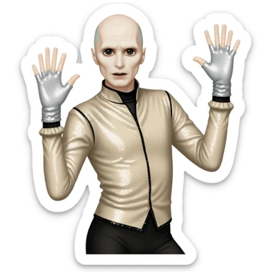 Voldemort and Michael jackson dance battle silly  sticker